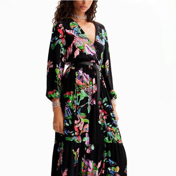 NWT Desigual M Christian Lacroix Long Shirt Dress - Size M - Picture 3 of 16